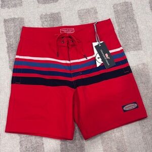 Vineyard Vines Bold Red Swim Trunks
